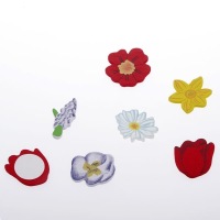Streudeko Springflowers mit Klebepunkt - 3 cm - 144...