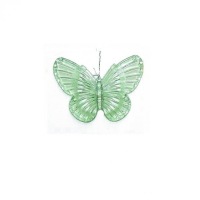 Schmetterlinge aus Acryl zum H&auml;ngen - gr&uuml;n - 4...