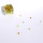 Perlen am Draht - 5mm - 10m - col. 21 gelb-gr&uuml;n-ornge - 78530-5-10-21