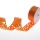 Satinlochband orange - 40 mm Breite auf 20 m Rolle - 52040 20