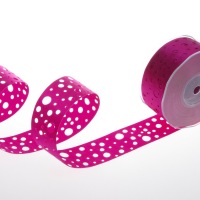 Satinlochband pink - 40 mm Breite auf 20 m Rolle - 52040 34