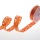 Satinlochband orange - 25 mm Breite auf 20 m Rolle - 52020 20