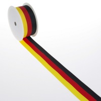 Nationalband &quot;Deutschland&quot; - schwarz, rot, gelb - 25 mm x 25 m - 2436 25 BRD