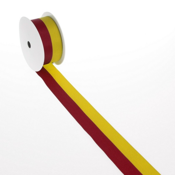 Vereinsband - gelb, rot - 150 mm x 25 m - 3170 150 73