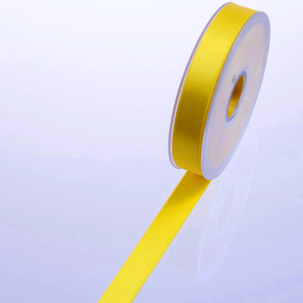 Satinband zitrone - 15 mm Breite auf 25 m Rolle - 43115 226-R