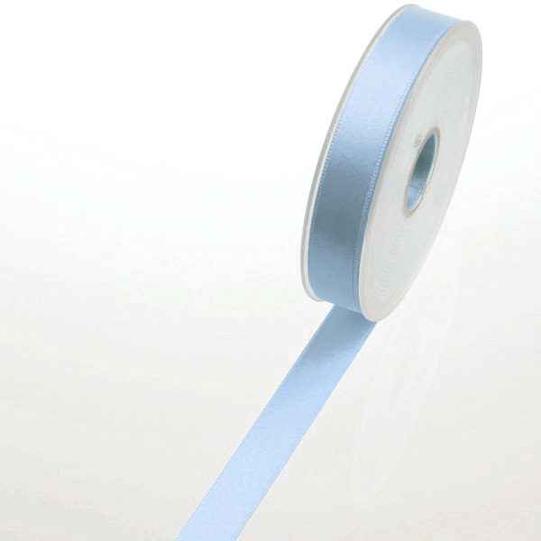 Satinband hellblau - 15 mm Breite auf 25 m Rolle - 43115 262-R