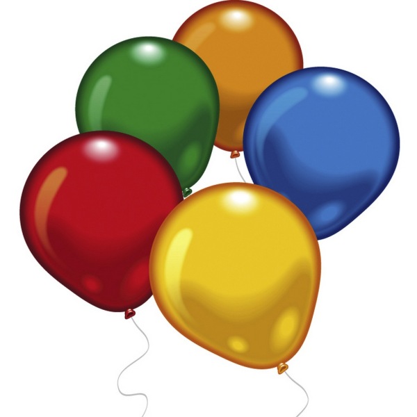 Ballons - unifarben - 5-fach sortiert - ca. 21cm - 10 St&uuml;ck - 45510