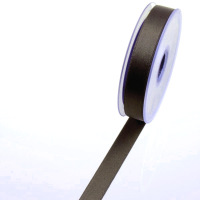 Satinband taupe -  15 mm Breite auf 25 m Rolle - 43115 006-R