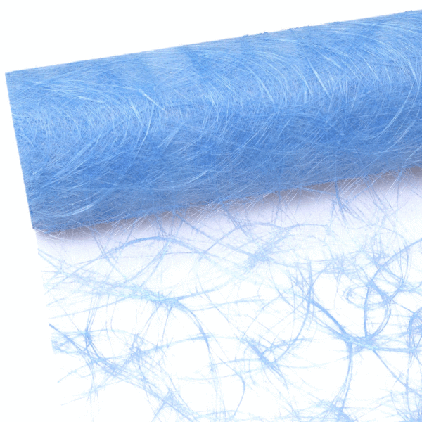 Sizoweb Tischl&auml;ufer - hellblau - 60 cm extra breit - 25 Meter auf der Rolle 64 015-R