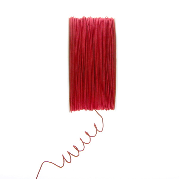 Drahtkordel rot - 1 mm breit - Rolle 100 Meter - 212169-100-25