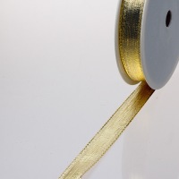 Goldrausch Schleifenband - 15 mm Breite auf 25 m Rolle -...