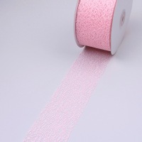 Mesch Dekoband rosa - 60 mm breit - Rolle 25 m -...