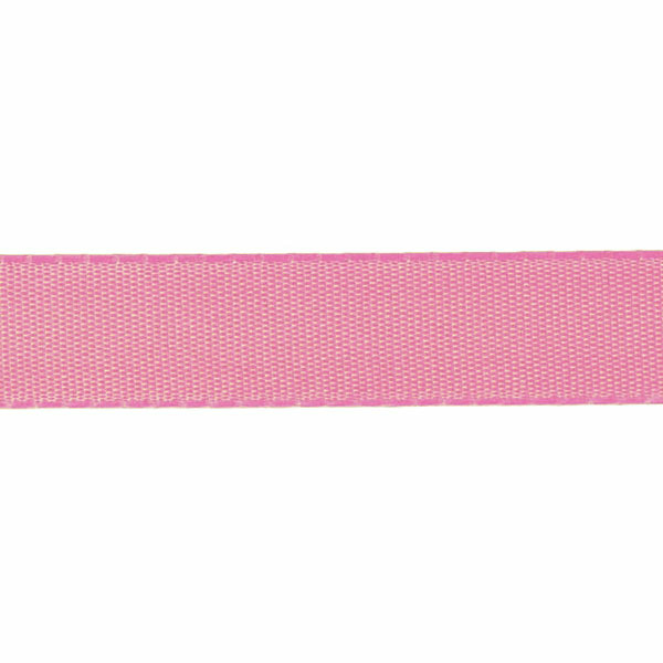 Taftband ohne Draht - rosa - 8 mm - Rolle 50 m - 8391 8-R 008