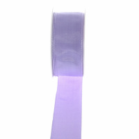 Taftband mit Drahtkante - Lavendel - breit - Geschenkband...