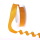 Taftband mit Drahtkante - Orange - schmal - Geschenkband - Dekoband - Schleifenband - ca. 25 mm Breite - 25 m L&auml;nge - 3330-25-25-850
