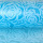 Dekoflor&reg; 300mm x 25m Tischl&auml;ufer Rosenmuster blau Deko Tischband mit Lotuseffekt wasserfest