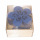 Glas-Untersetzer &quot;Flower&quot; - D.-blau - 1 VE = 12 Stk in der Holzbox - 21058-35