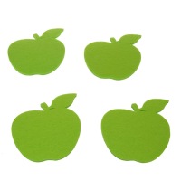 Glas-Untersetzer &quot;Green Apple&quot; - Gr&uuml;n - 12...