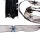 Organzaband mit feinem Dekodraht, Eiskristallen und silbernen Perlen - schwarz - 20 mm Breite auf 10 m Rolle - 97126 900-R 20