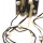 3-fach Seidenkordel mit matt gl&auml;nzenden Perlen schwarz-gold  - 20 mm Breite auf 10 m Rolle - 97125 900-R 20