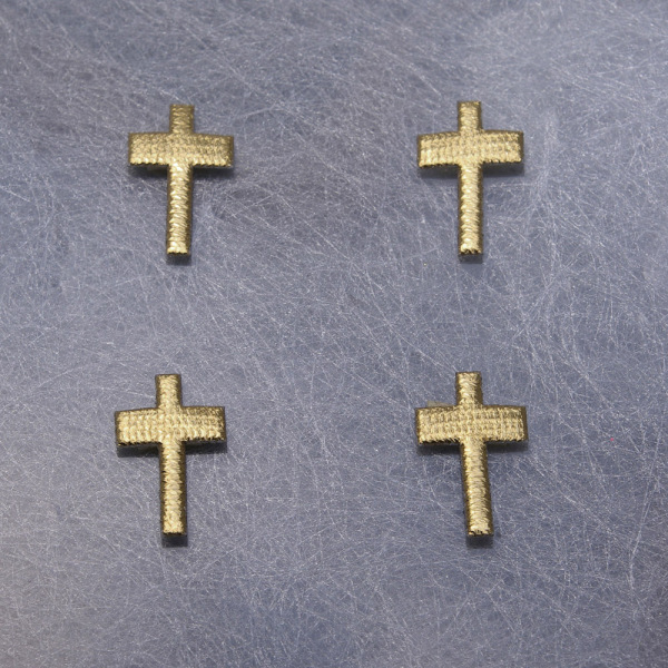 Stickersets Goldkreuz  ca. 2,5 cm - 4 St&uuml;ck im Beutel - 1 VE = 12 Sets - 97098
