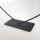 Dekoherz aus schwarzem Metall -  25 cm - mit Fu&szlig; -CO38147