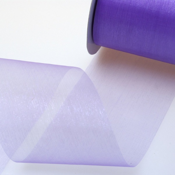 Kristallorganza lavendel - 70 mm breit - Rolle 25 Meter - 40070 78-R 70