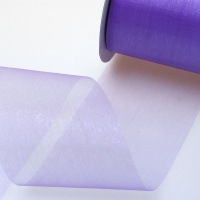 Kristallorganza lavendel - 70 mm breit - Rolle 25 Meter -...