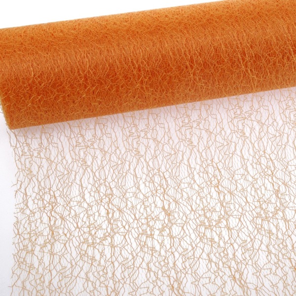 Spiderweb - Mesch - Tischband - 30cm orange - Rolle 25m - 67 018-R 300